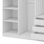 Armoire de rangement sans porte en bois pour chambre à coucher avec tablettes et tiroirs-388614924