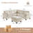 90.55’’ Upholstered Sofa With Storage Ottoman-1848924445