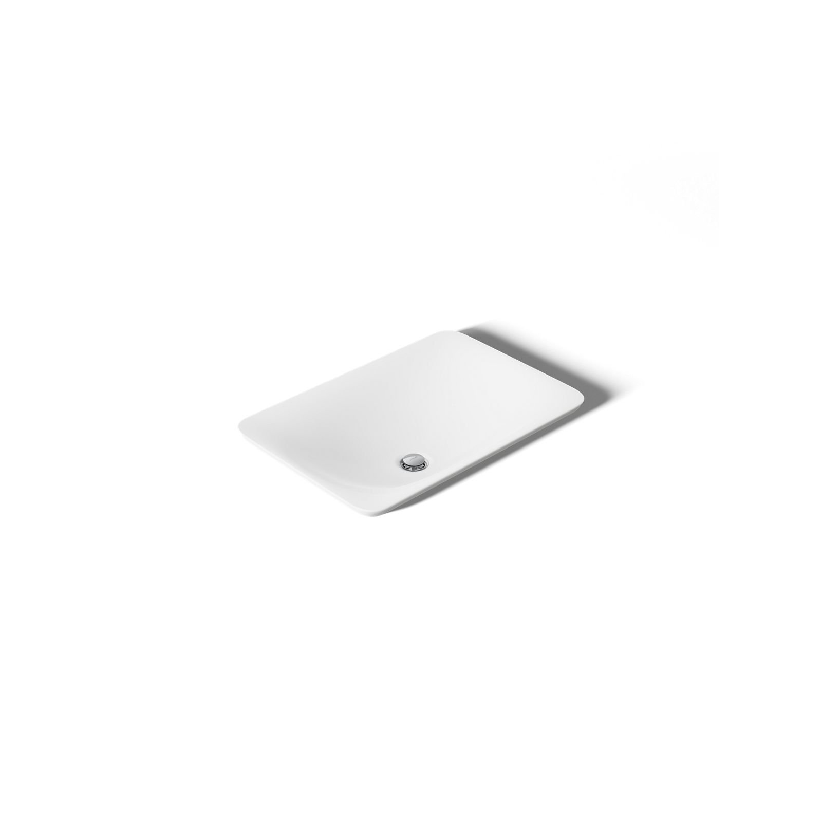 Carillon Ceramic Rectangular Drop-in Bathroom Sink, White