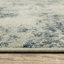 Tapis intérieur beige / bleu sarcelle à motif abstrait Matsumura-395776180