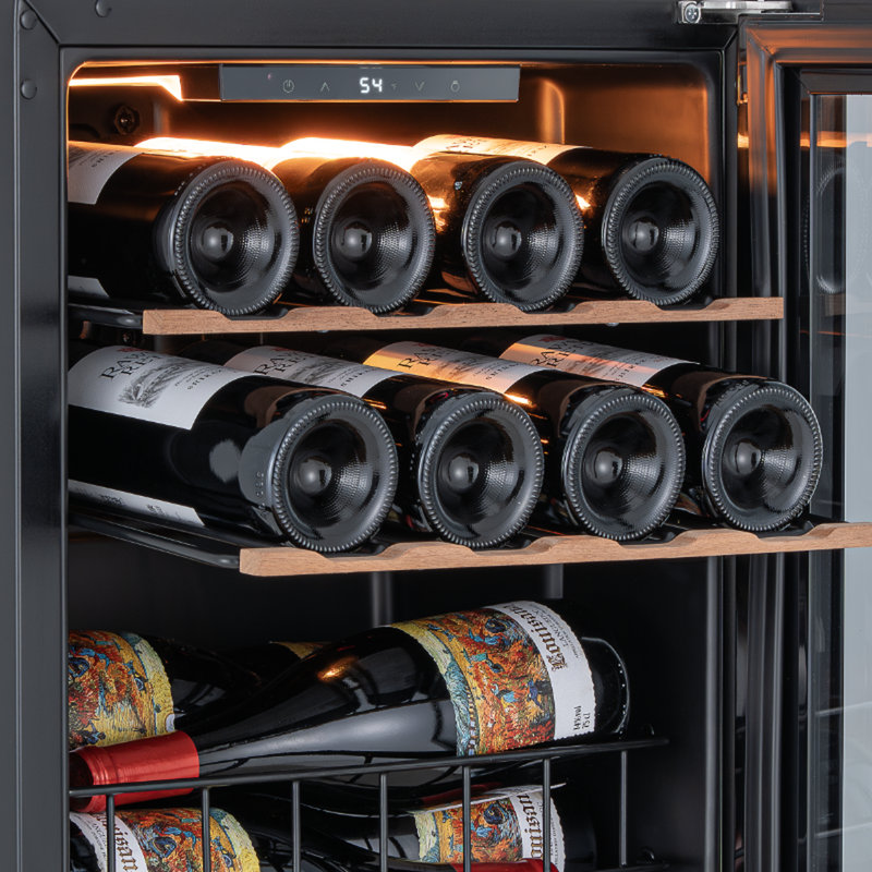 16.9-Inch Wide 14-Bottle Freestanding Wine Refrigerator