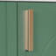 Meuble-lavabo de salle de bain avec lavabo, armoire avec tablette de porte, rangement latéral ouvert, cadre en bois massif et porte à fermeture douce pour une utilisation pratique-681692349