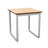 Gansett Waiting Reception End Table Metal Frame 20x20" High Pressure Laminate Top-50878865-50878868