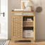 Buffet avec tablette et tiroir réglables pour le rangement du linge de lit dans le buffet de la chambre à coucher