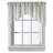 Salerna Striped Swag 54'' W Window Valance in Gray