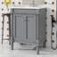 Meuble-lavabo de salle de bain chic 24 po avec évier sur-comptoir et armoire de rangement à deux niveaux de style contemporain-1556878789-1556878809