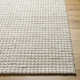 Auria Chevron Handmade Flatweave Wool/Polyester Area Rug in Light Silver/Pewter