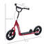 Scooters pour enfants d'extérieur en acier rouge, 12,5 x 5,4 x 13,6 po, avec conception réglable