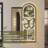 Modern Retractable Pegboard Dressing Mirror with Concealment Feature-110958489
