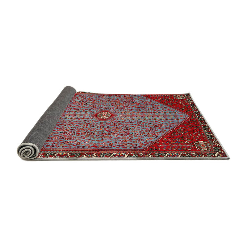 Tapis bleu / rouge Southwestern, Rond 6 pi