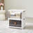 3 Pack Stackable Storage Bins Folding Organizer Boxes Collapsible Closet With Doors Wheels Lids