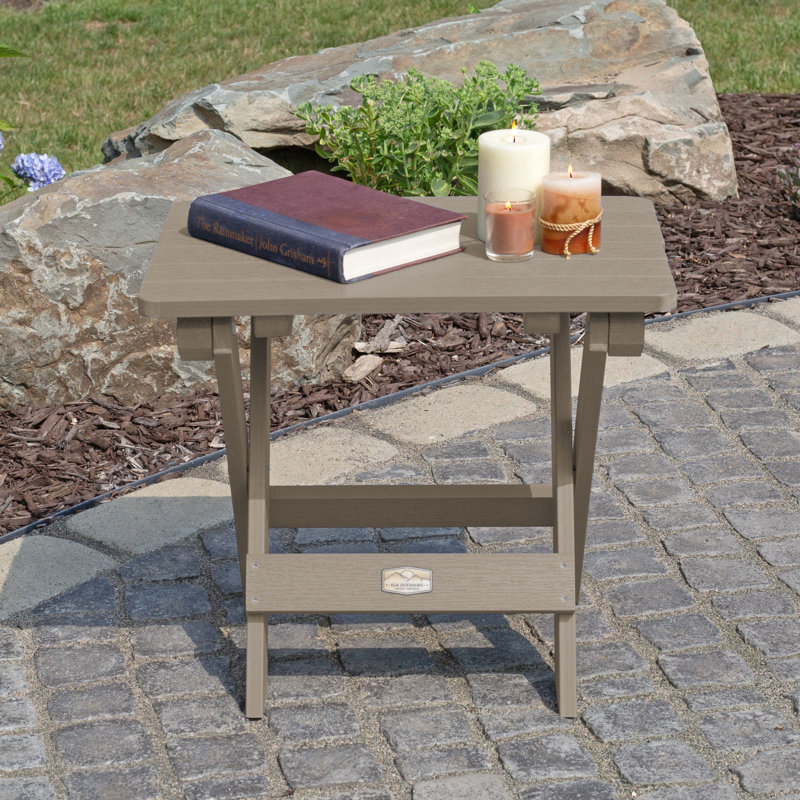 Table d'appoint pliante Newberg, Brun bois