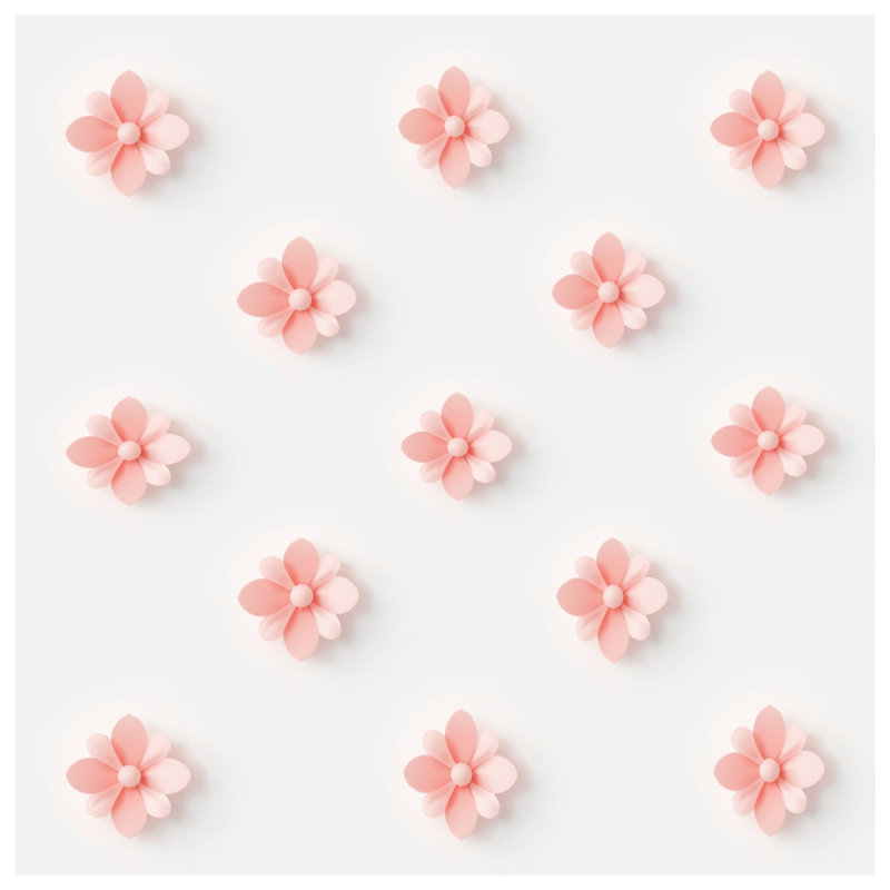 Tapis de bain Pink Cherry Blossom, L 24 po x L 17 po