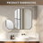 Kellett Octagon Aluminum Framed Modern Bathroom Wall Mirror-717295525-717295526