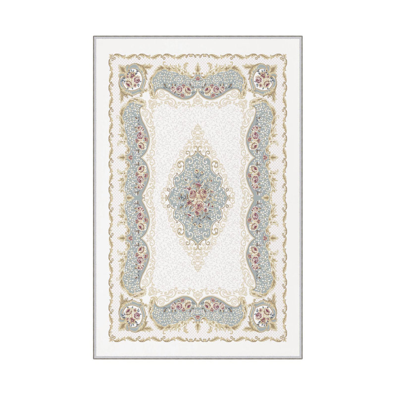 Premium Hall Carpet (3.3 x 6.6 ft), 100% Polyester, 0.3 in Pile Height | Antibacterial, Non-Slip PVC Dot Underside, 650 g/m² | Durable Woven Design, 3D Digital Printing, Machine Washable, Ideal for Home Décor