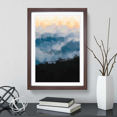 Sea of Fog over a Californian Forest in Abstract - Picture Frame Graphic Art Print