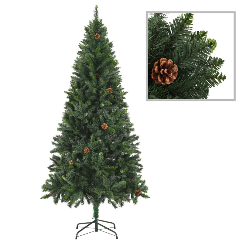 Artificial Christmas Tree with LEDs&Ball Set, 6.89ft H x 3.9ft W x 3.9ft D