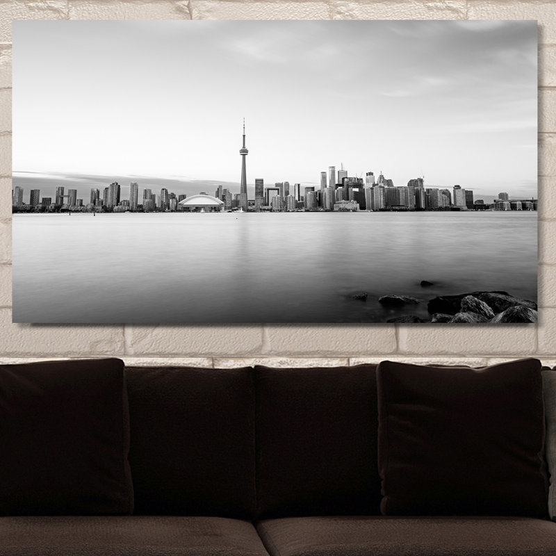 " Toronto BW ", 18" H x 30" W x 1" D