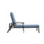 Fauteuil lounge en fonte d'aluminium avec roulettes réglables et motif croix bleue, dimensions de l'emballage : 41,73 x 24,41 x 12,99 pouces, poids : 40,79 lb, profondeur : 41,73 pouces, largeur : 24,41 pouces, hauteur : 12,99 pouces