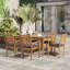 Ensemble de salle à manger rectangulaire d'extérieur pour 78 personnes L 78,7 po Kilani -822170656