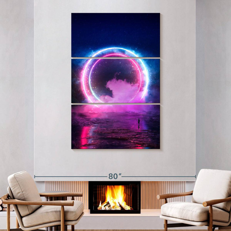 Kelan Stranger Rings, 74" H x 48" W