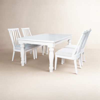 Pearce Extendable Dining Set with Dowelback Chairs