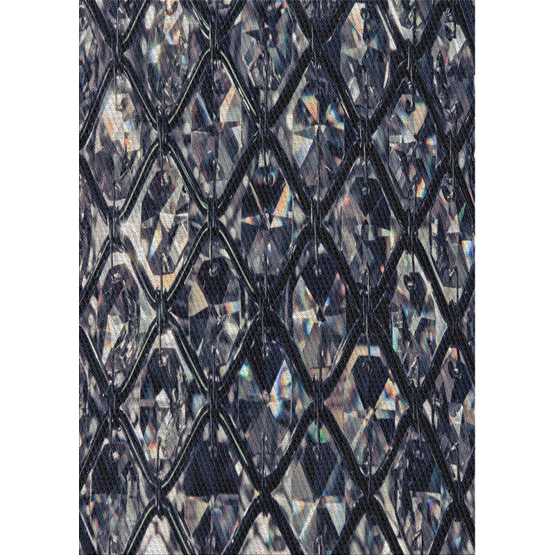 Geometric Indoor Rug, Rectangle 5' x 8'