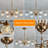 Harjeevan 6 - Light Antique Brass Dimmable Chandelier with Glass Globe