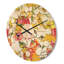 Horloge murale rétro en bois rétro Poppies IV-63892043