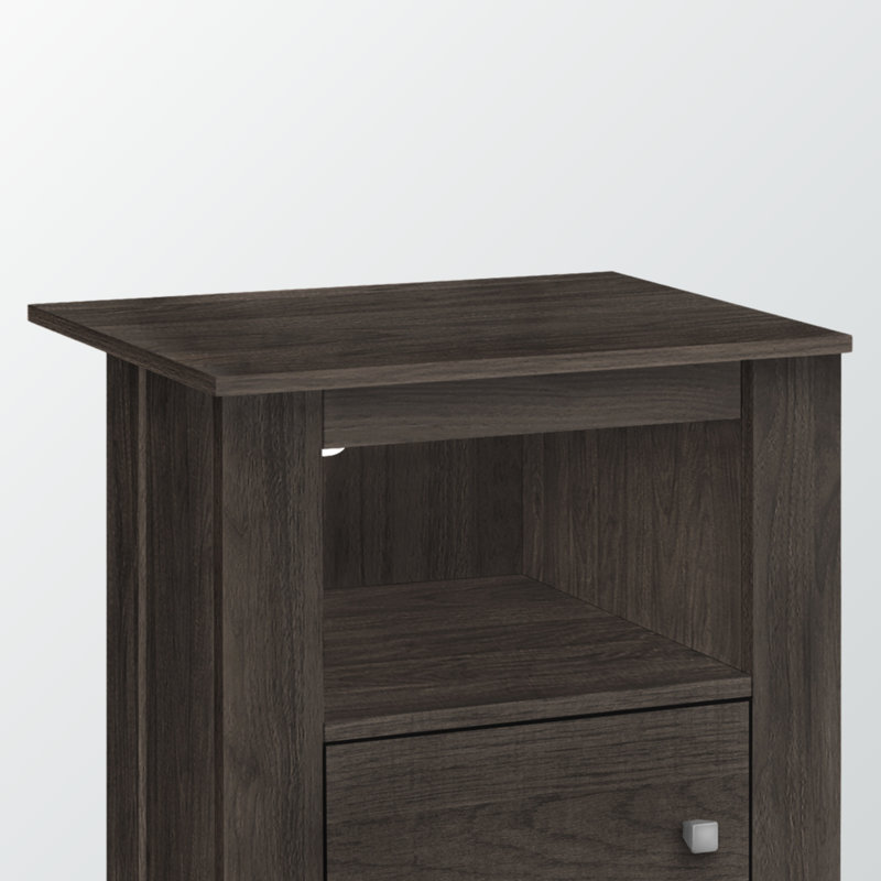 Sandra Nightstand, Dark Brown
