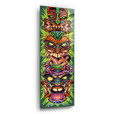 Planche à roulettes Tiki Totem sur plastique / acrylique par Flyland Designs Print