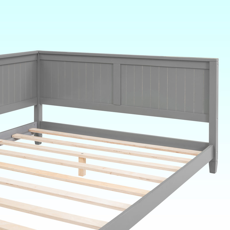 Carolee Full/Double Solid Wood Daybed, Gray