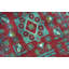 Wool Oriental Area Rug in Red/Light Green