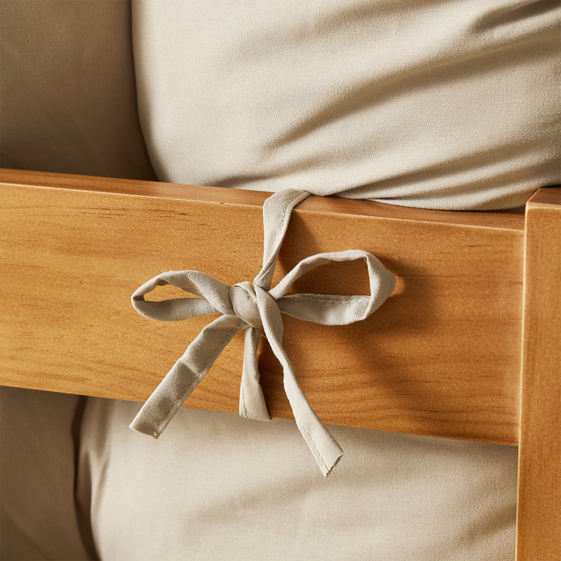 Rainha - Puffy Tufted College Backrest Pillow, Gold
