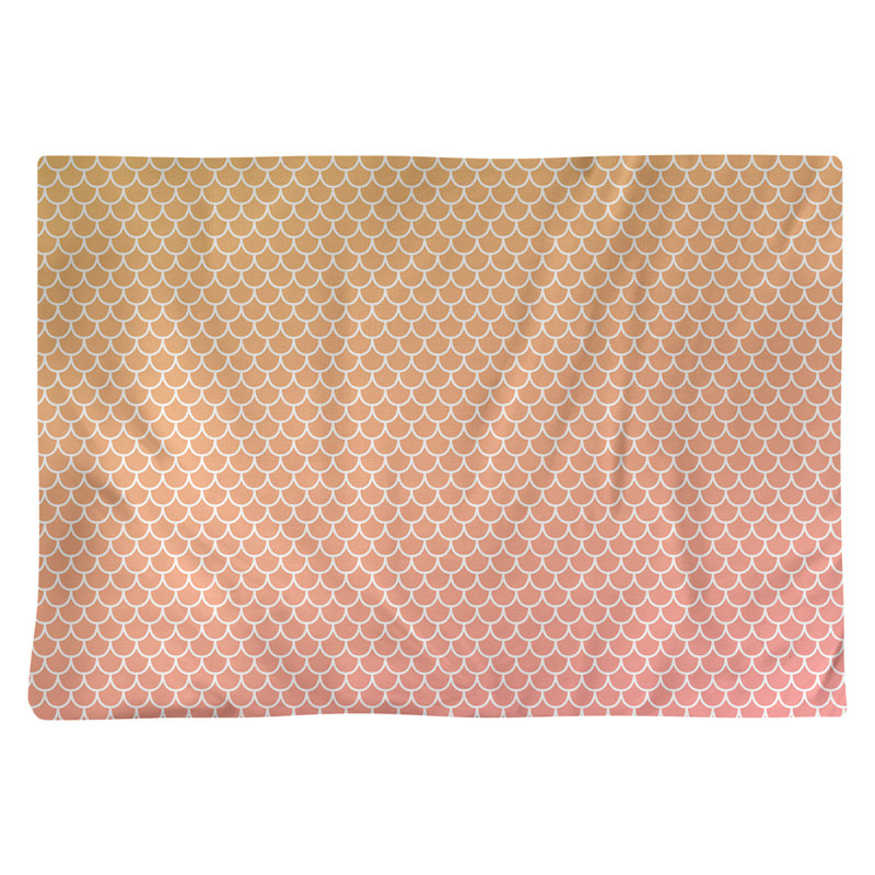 Napperon en coton 18 po Katelyn Elizabeth, Jaune / Rose