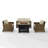 4 - Person Patio Conversation Set with Cushions-533563603