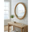 Miroir rond en rotin 31,9 po