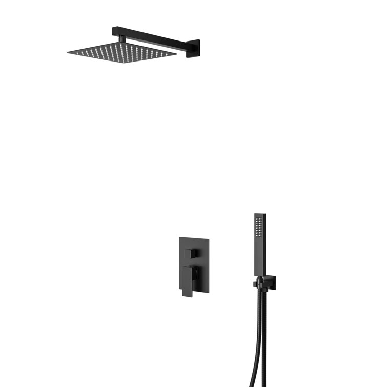 Crozet Pressure Balance Two-Function Shower System with 10-inch Rain Shower Head and Hand Shower (Valve Included)
