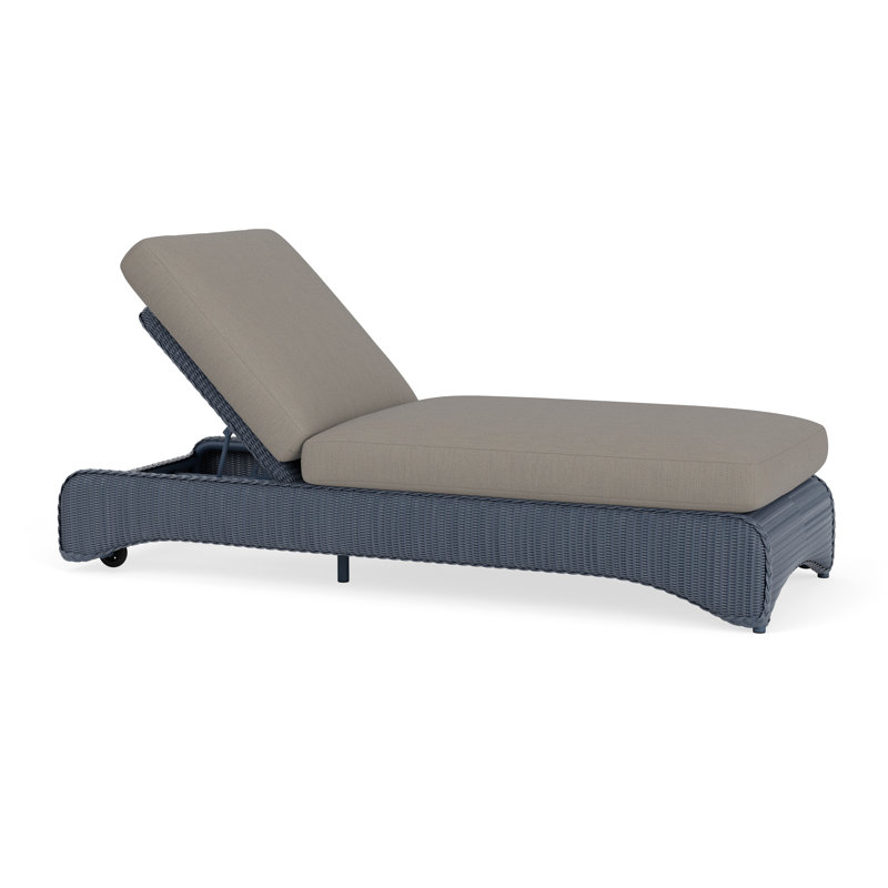 Loom Outdoor Chaise Lounge, Deering Cadet, Denim Blue