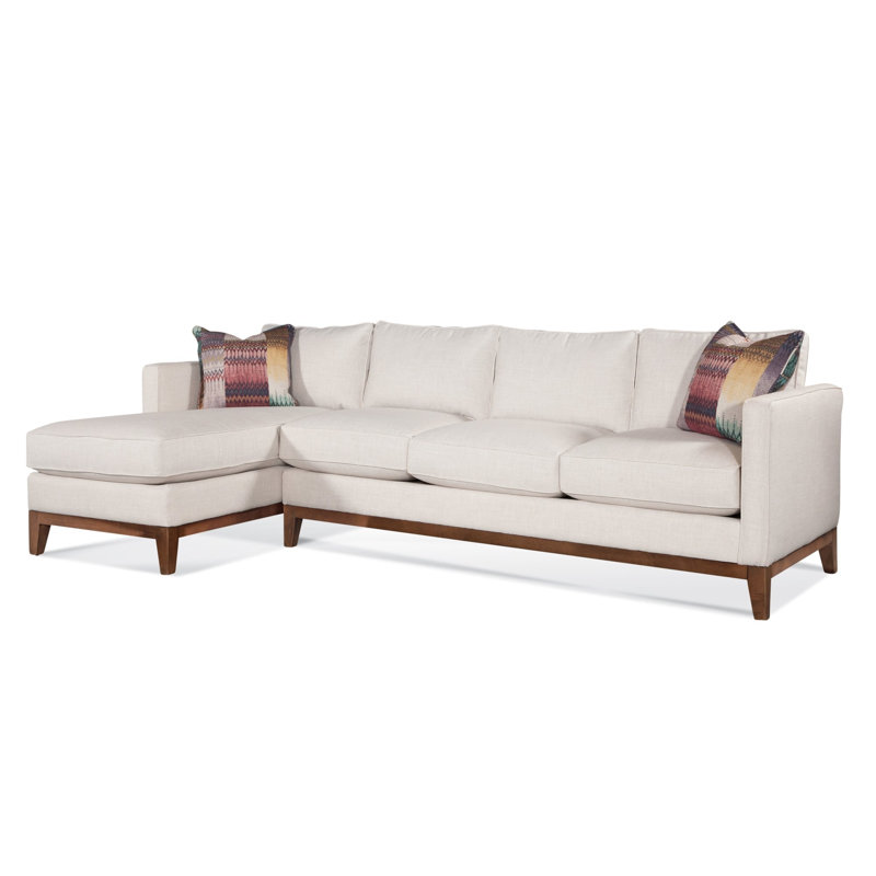 Nolan Two Piece Chaise Sectional, Basic Grey; 0317-83, Java, Right Hand Facing