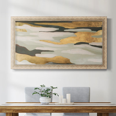 Toile encadrée de qualité supérieure Golden Valley Sands I - prête à être accrochée