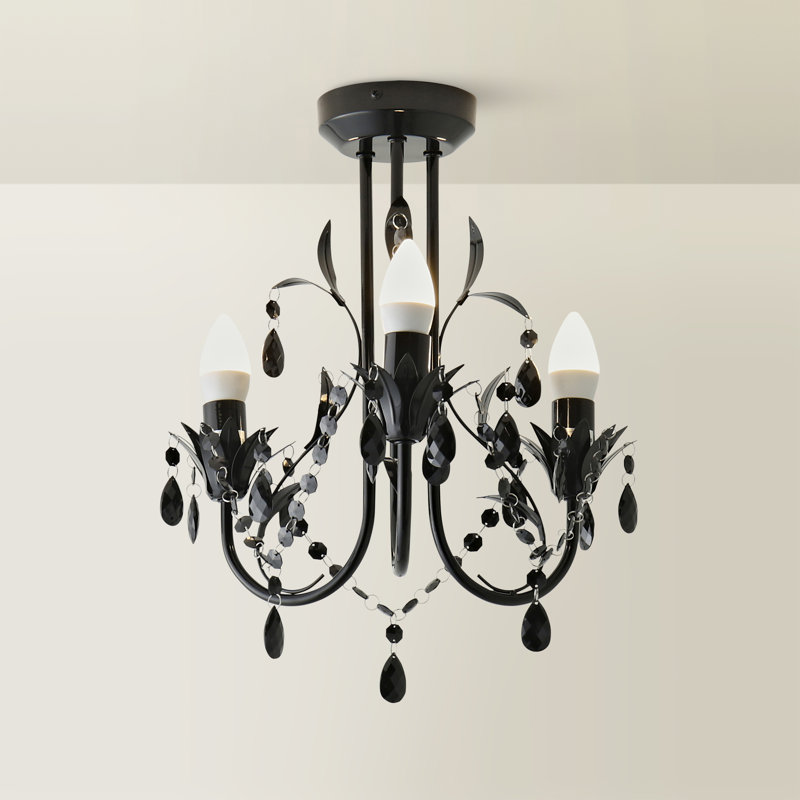 Blum Semi Flush Mount, No, Black