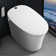 Smart Toilet Bidet with Auto Open/Close Lid, Foot Sensor Flush/Close Lid, Built in Tank, Off-Seat Auto Flush/Dual Flush,Modern One-Piece Elongated Toilet, Foot Sensor Open Seat