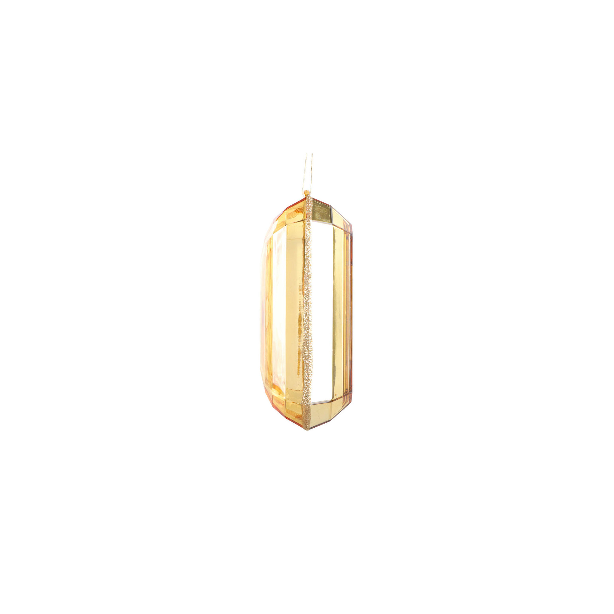 Mappsburg Jewel Glitter Ornament., Champagne