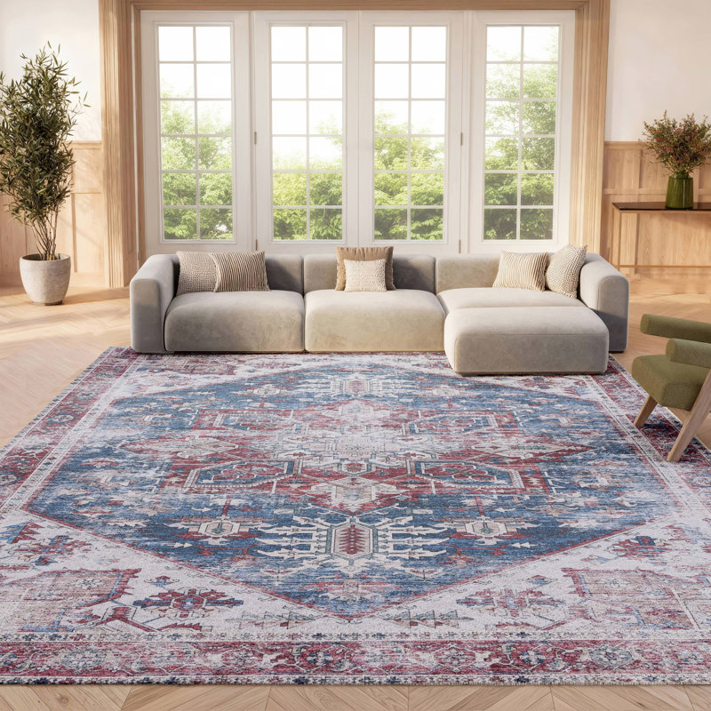 Tapis oriental lavable à la machine Tucson Performance, Tapis de couloir 2 pi 6 po x 12 pi