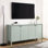 Buffet blanc festonné 4 portes Emmeline