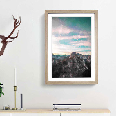Glacier Point in California - Picture Frame Graphic Art Print