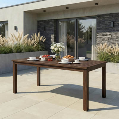 Table de salle à manger d'extérieur 68,9 po l 68,9 po