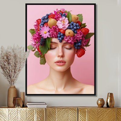 Condron Furity Elegance Of Woman Collage Photo Portrait II - Woman Canvas Art