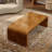 Jaxom 48" Handcrafted Burl Solid Wood Coffee Table - Elegant Sleek Curved Design-637453553